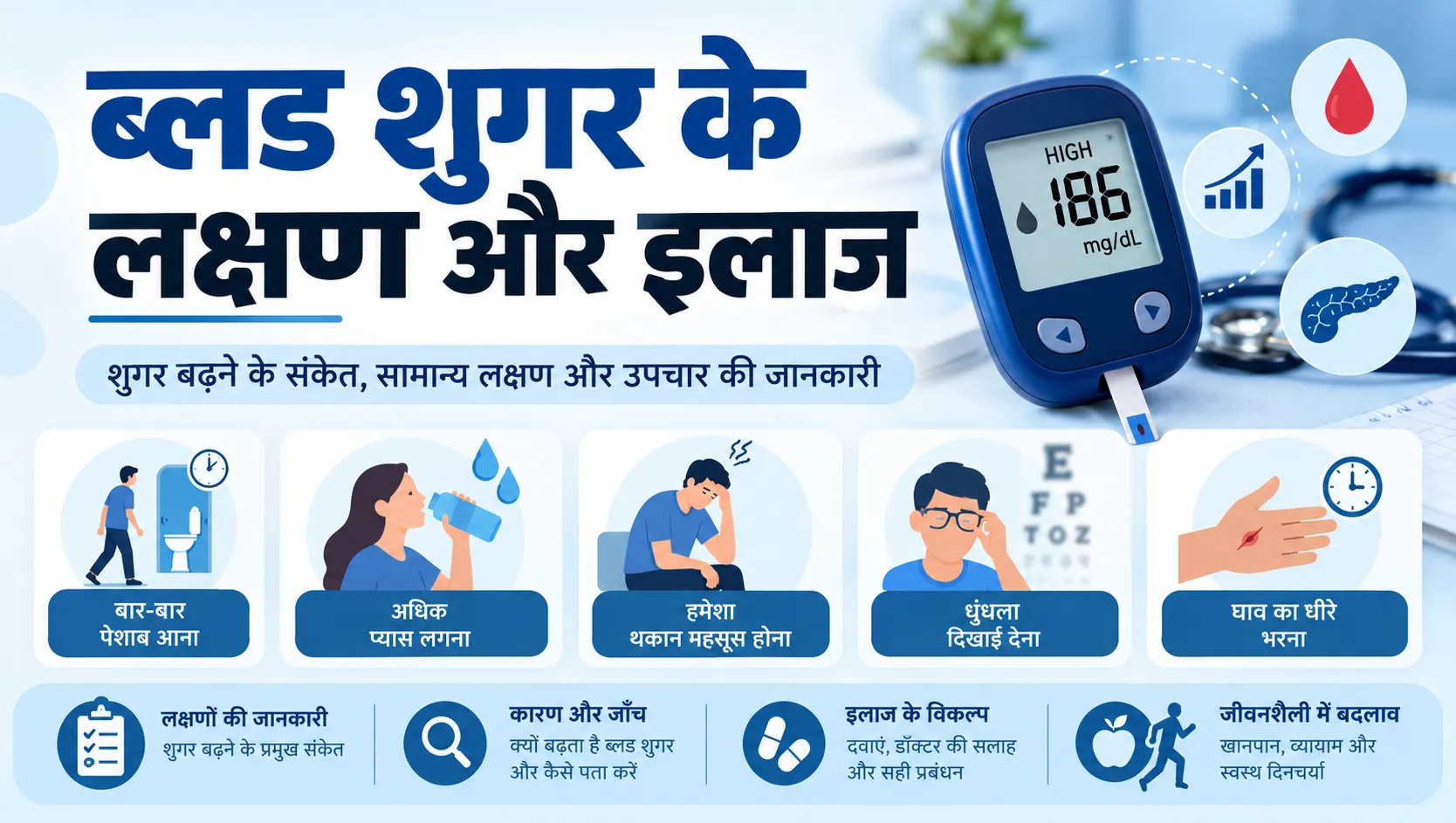 ब्लड शुगर के लक्षण और इलाज